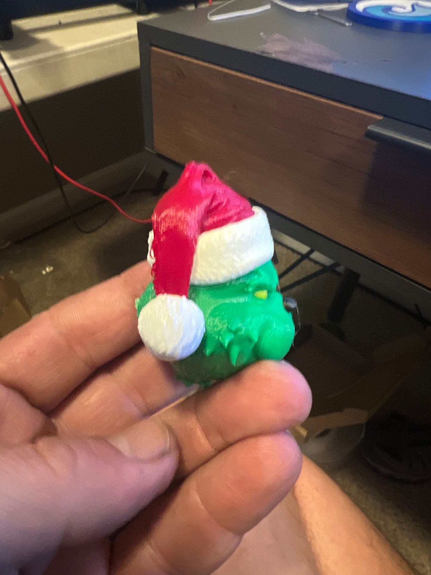 Grinch Christmas Tree 3D Printed Ornament, 3D Printed Decor Gift, Xmas Ornaments, Holiday Decorations, Grinch Accessories, Grinch Home Decor