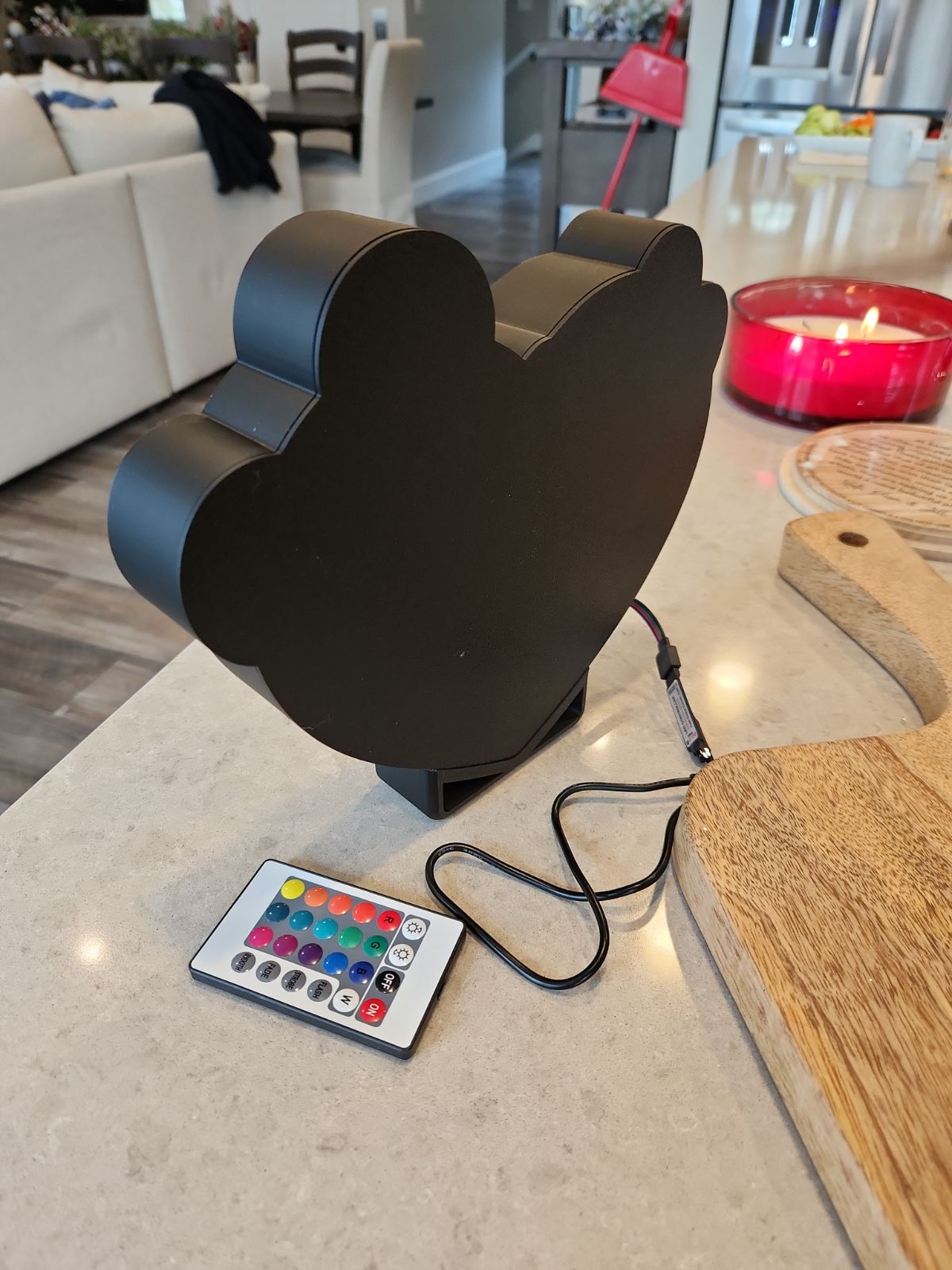 Mickey and Minnie Mouse LED Light Box With Stand