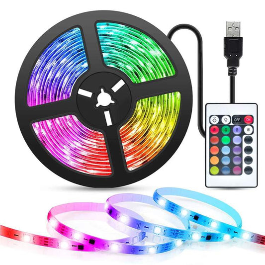 3 pack LED rgb light strip with remote