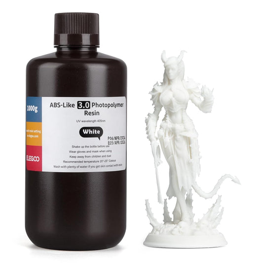 Elegoo ABS-Like Resin 3.0,MSLA DLP LCD 3D Printing with Strength and Toughness, High Precision, Low Viscosity