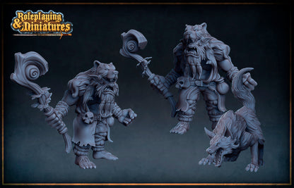 Dungeons and Dragon Bugbear Miniatures Individual or as a Kit with all 5 models. High-Quality DND RPG Miniature Role Playing & Miniatures